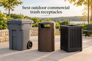best outdoor commercial trash receptacles