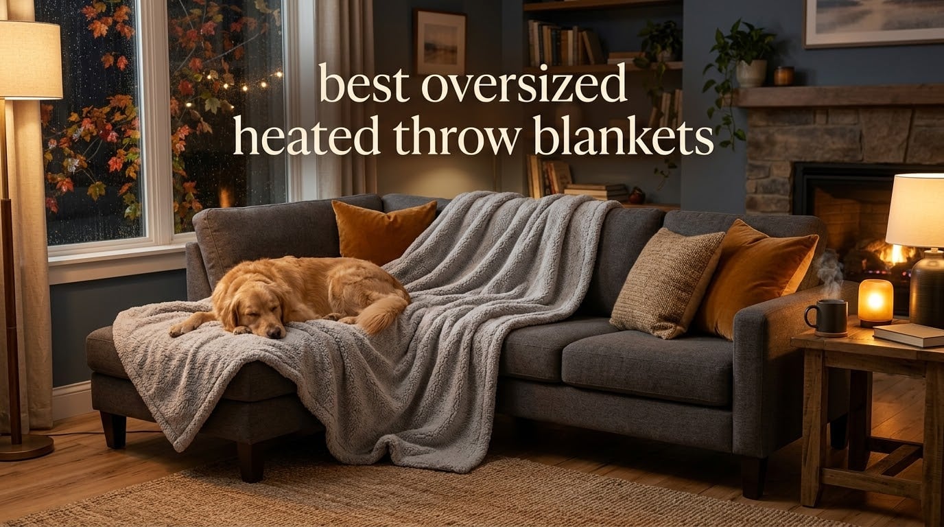 best oversized heated throw blankets