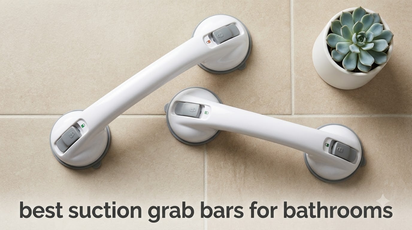 best suction grab bars for bathrooms