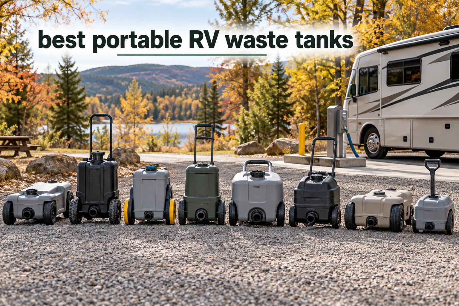 best portable RV waste tanks