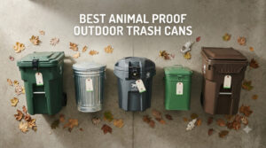 best animal proof outdoor trash cans