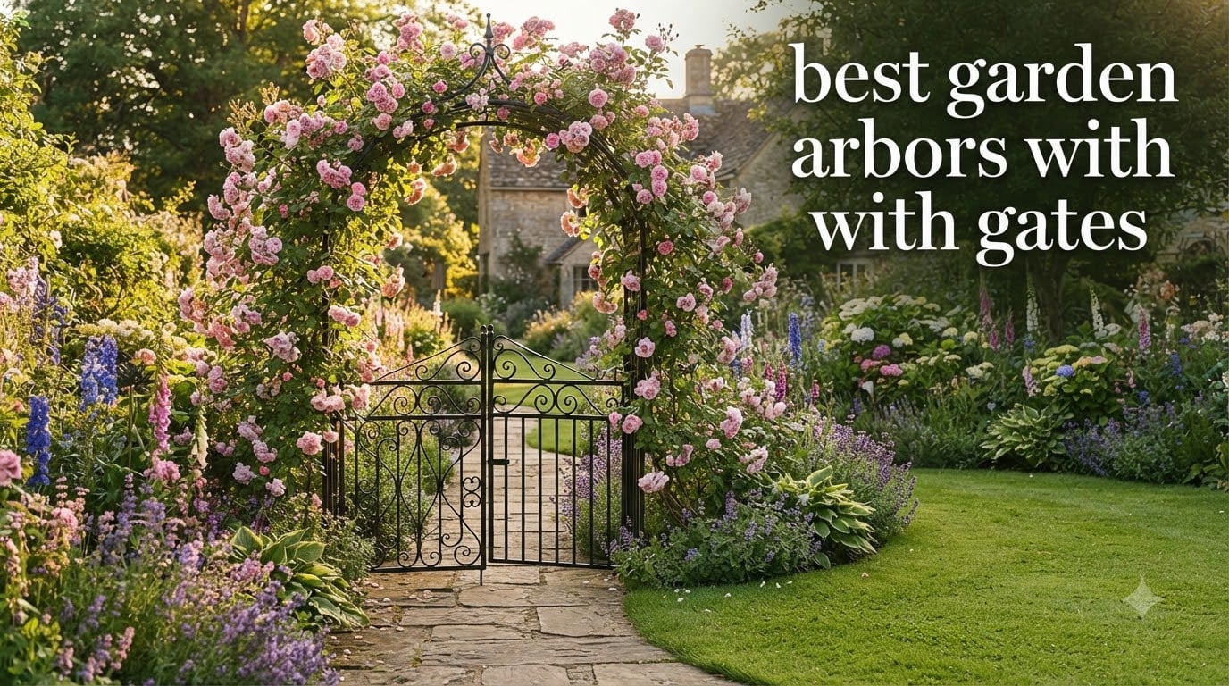 best garden arbors with gates