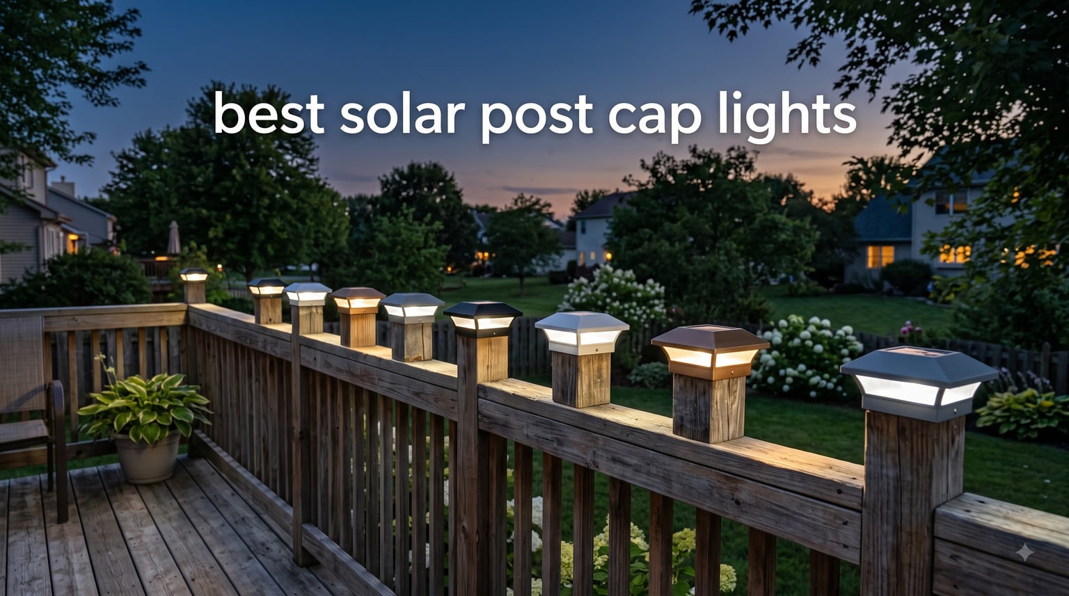 best solar post cap lights