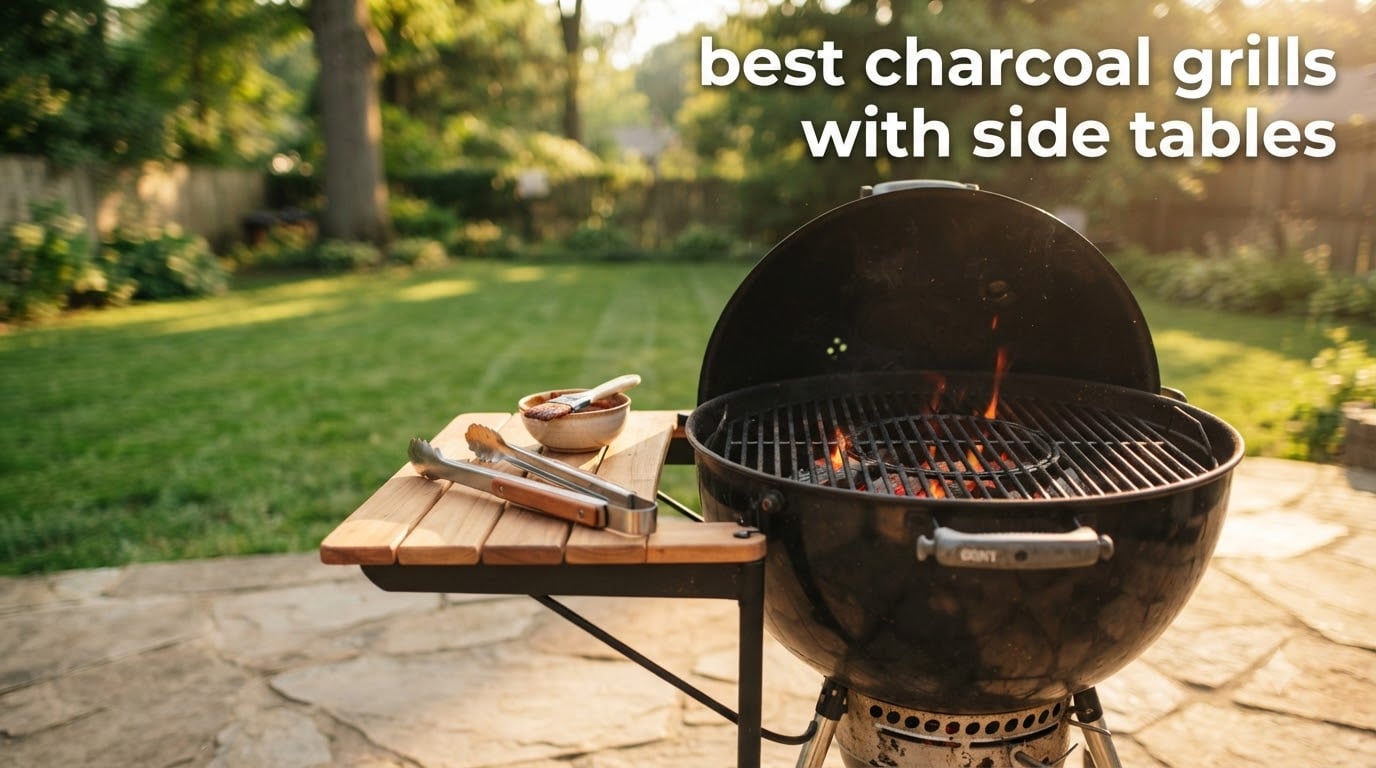 best charcoal grills with side tables