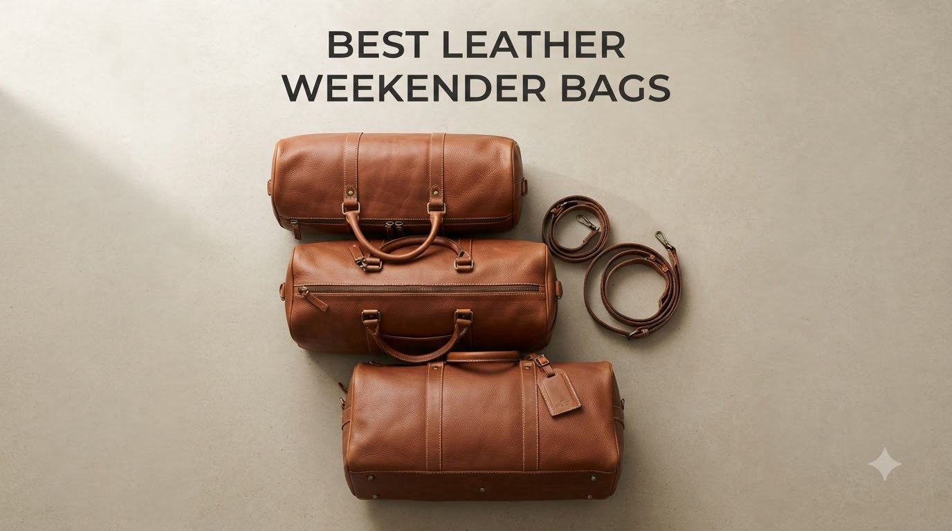 best leather weekender bags