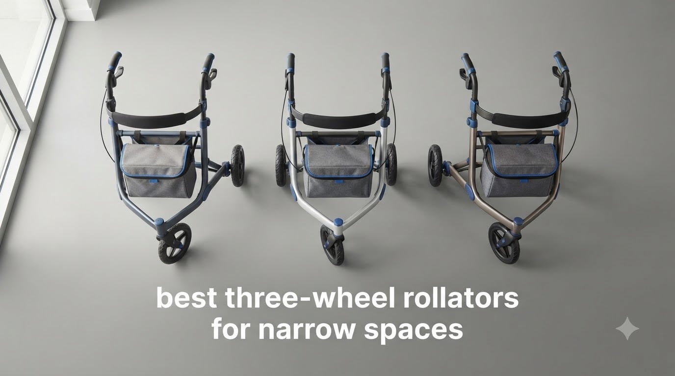 best three-wheel rollators for narrow spaces