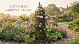best obelisk garden trellises