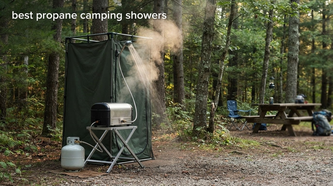 best propane camping showers