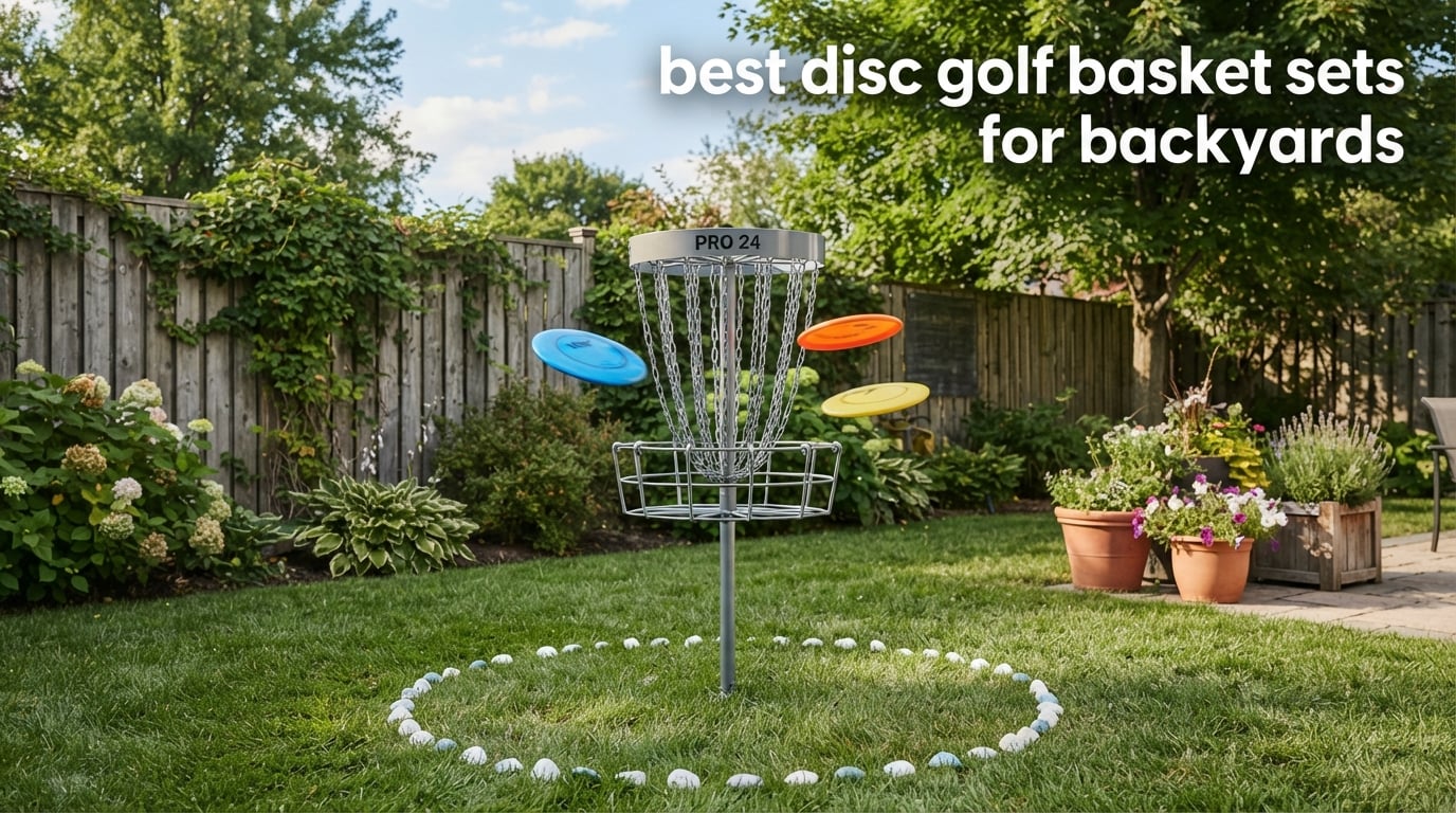 best disc golf basket sets for backyards