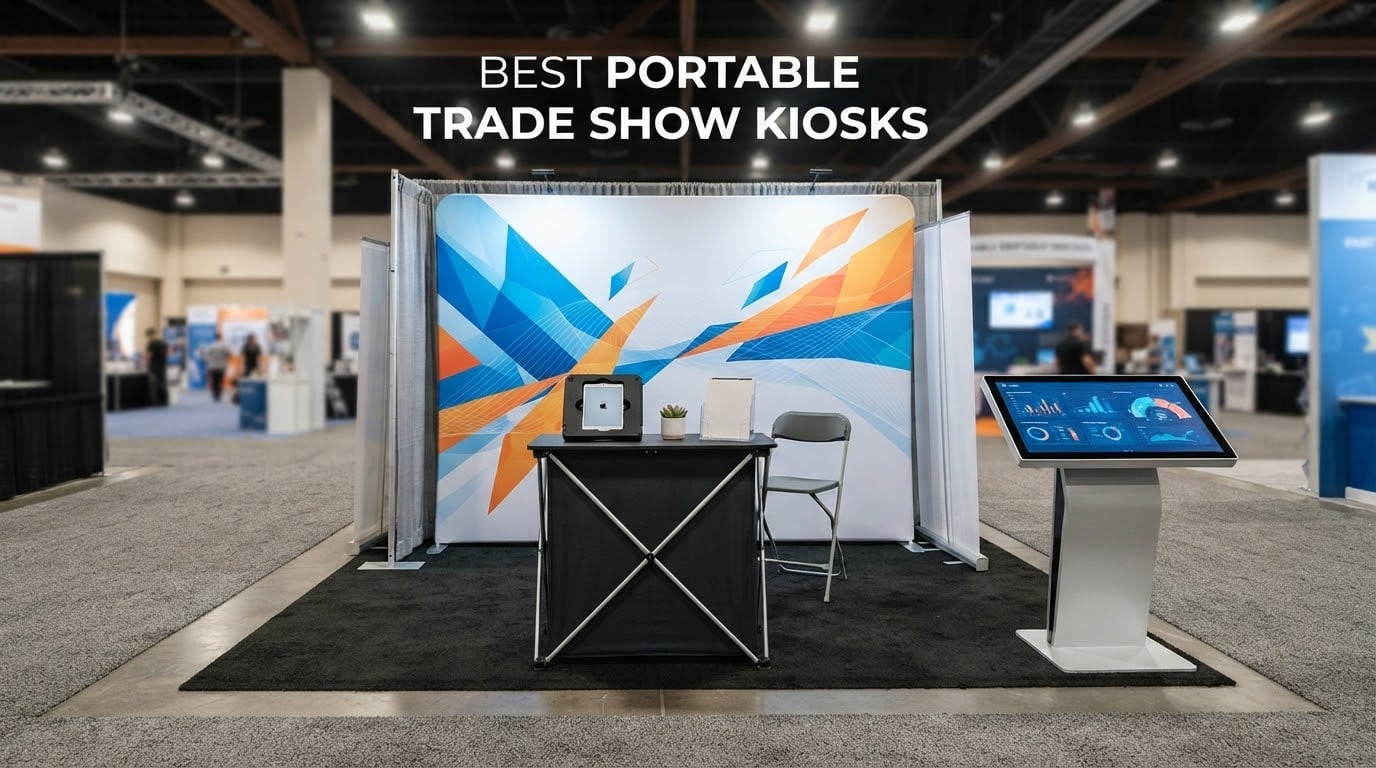 best portable trade show kiosks