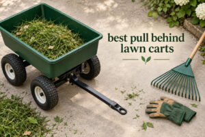 best pull behind lawn carts