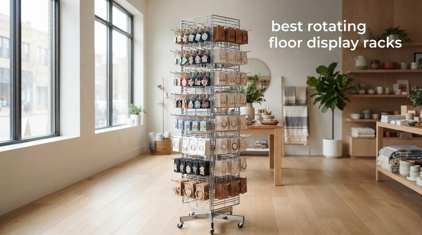 best rotating floor display racks