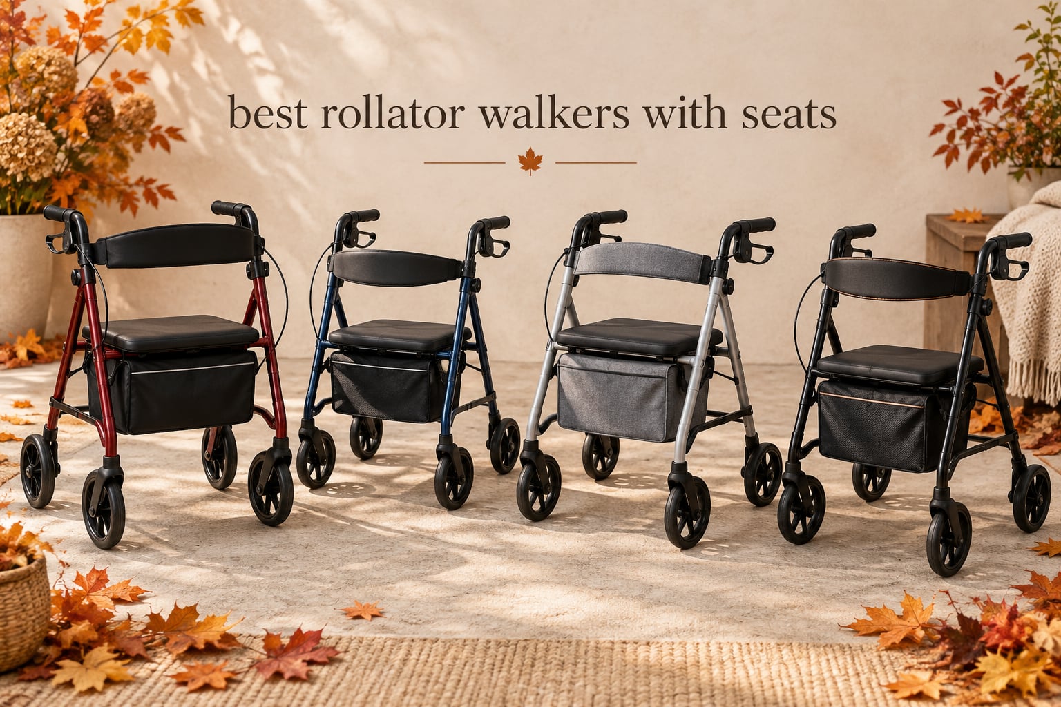 best rollator walkers with seats