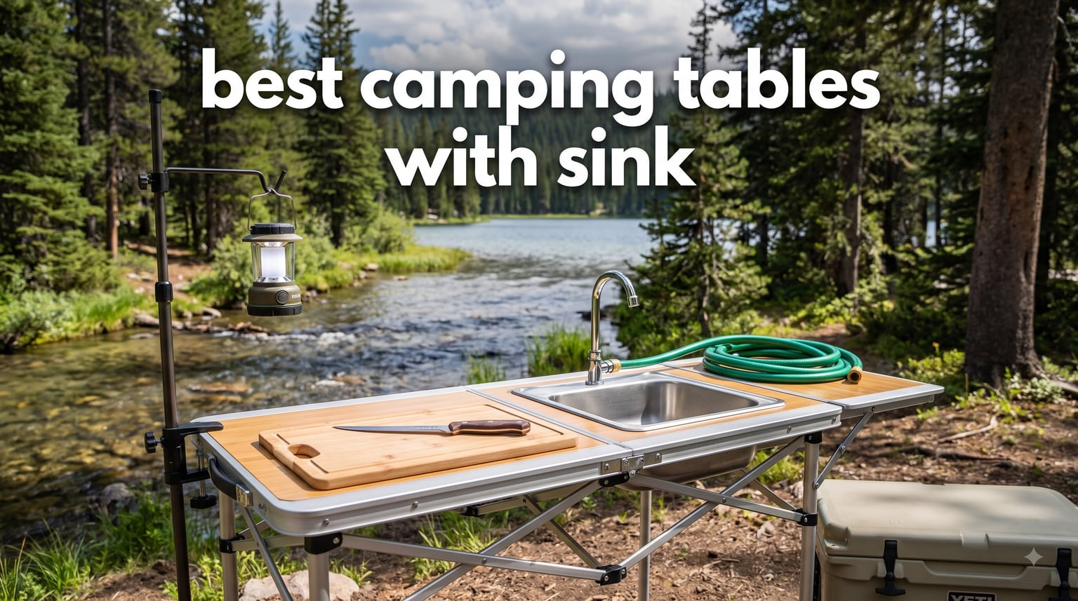 best camping tables with sink