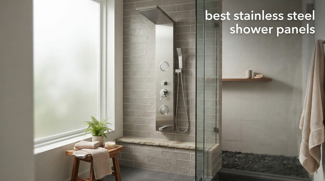 best stainless steel shower panels