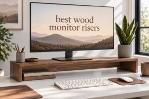 best wood monitor risers