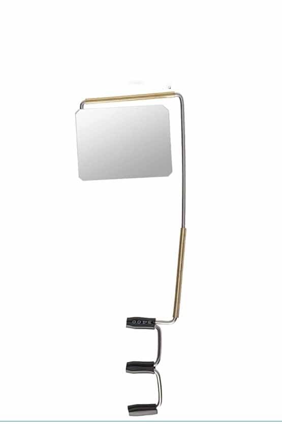 Take A Look Cycling Mirror – Low-Tech Rearview Mirror for Bikes – Fits Helmet & Sunglasses – Shatter-Resistant Polycarbonate Lens, Anti-Vibration Stainless-Steel & Brass, Always On (Left-Side) customer photo 1
