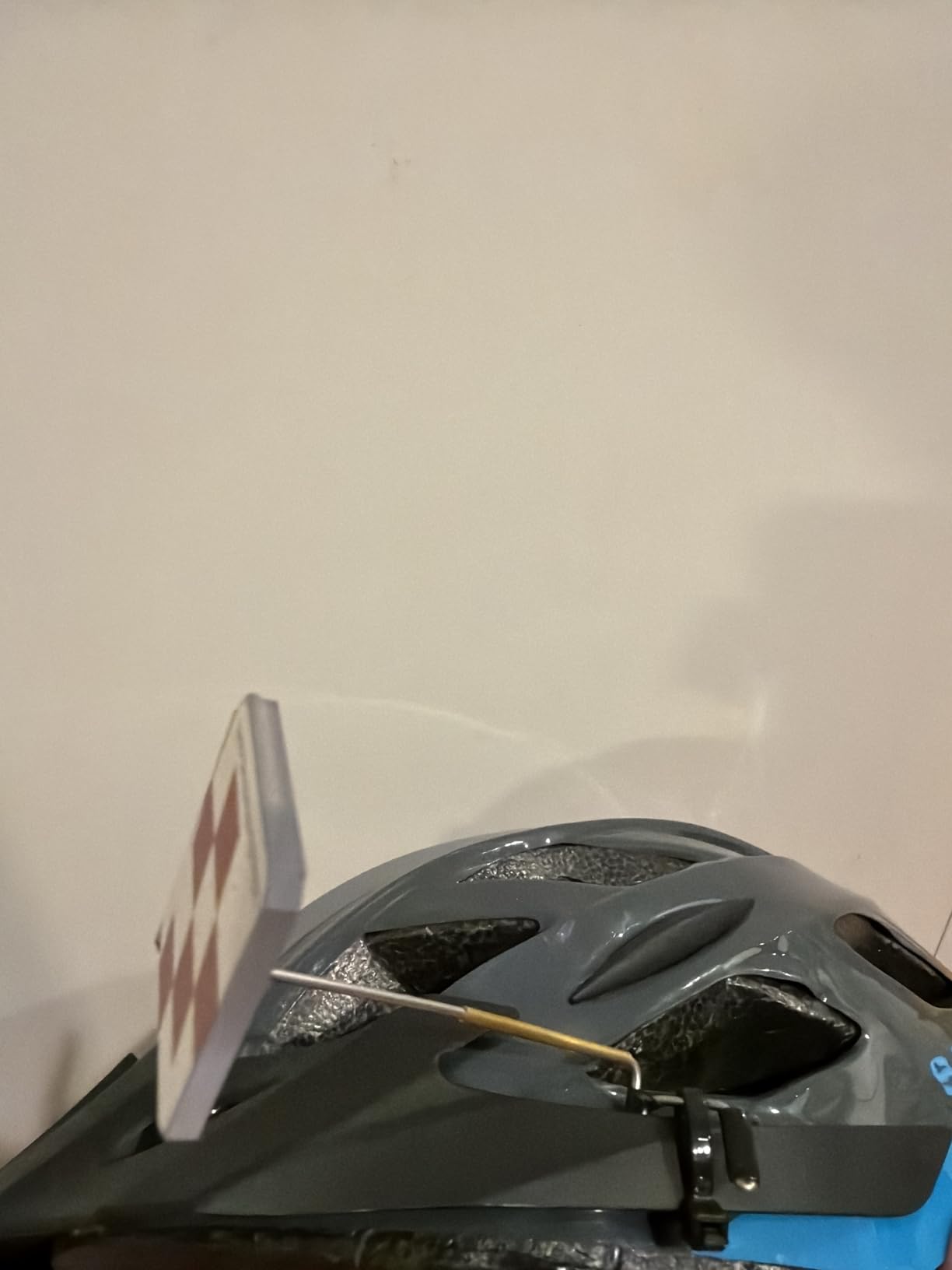 Take A Look Cycling Mirror – Low-Tech Rearview Mirror for Bikes – Fits Helmet & Sunglasses – Shatter-Resistant Polycarbonate Lens, Anti-Vibration Stainless-Steel & Brass, Always On (Left-Side) customer photo 2