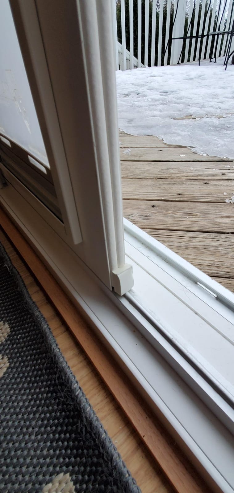 Endura Flap Thermo Panel Pet Door for Sliding Glass Doors | Heavy-Duty Aluminum Frame with Secure Locking Cover | Energy Efficient & Easy Install | White, Medium Flap, 77