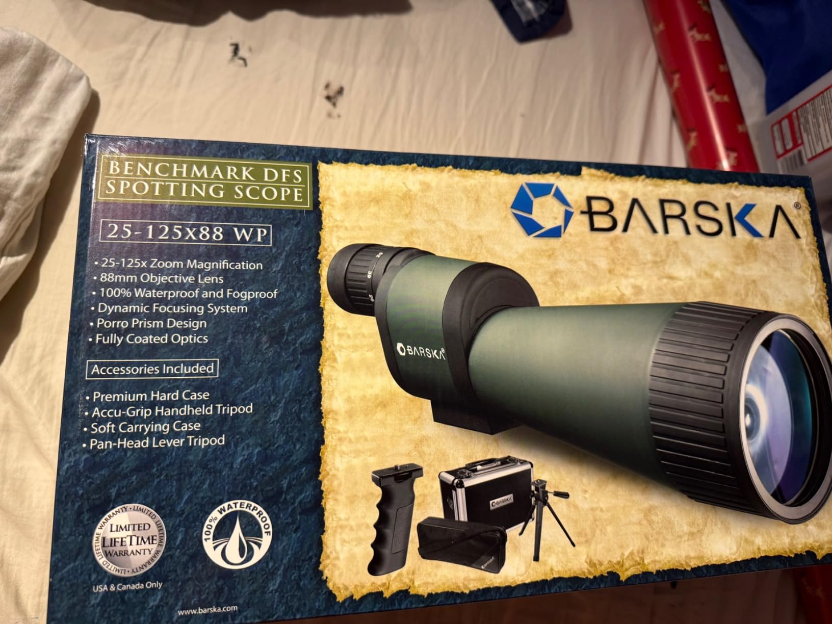 Barska Benchmark Waterproof Straight Spotting Scope with High Zoom Power, Objective Focus, Carrying Case & Tripod for Hunting Birding Target Shooting customer photo 2