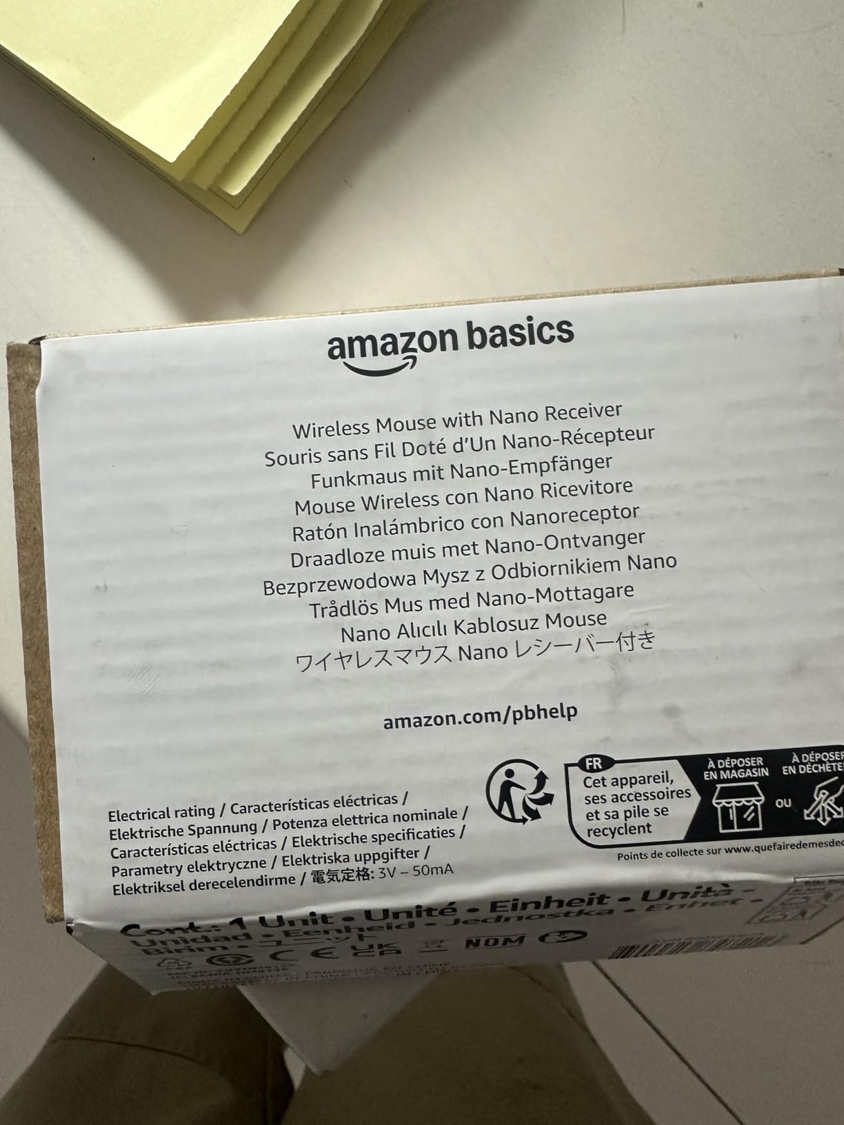 Amazon Basics 2.4 GHz Wireless Optical Computer Mouse with USB Nano Receiver, Portable, No Wires, Smooth Tracking, Multi-Device Compatibility, Black customer photo 1