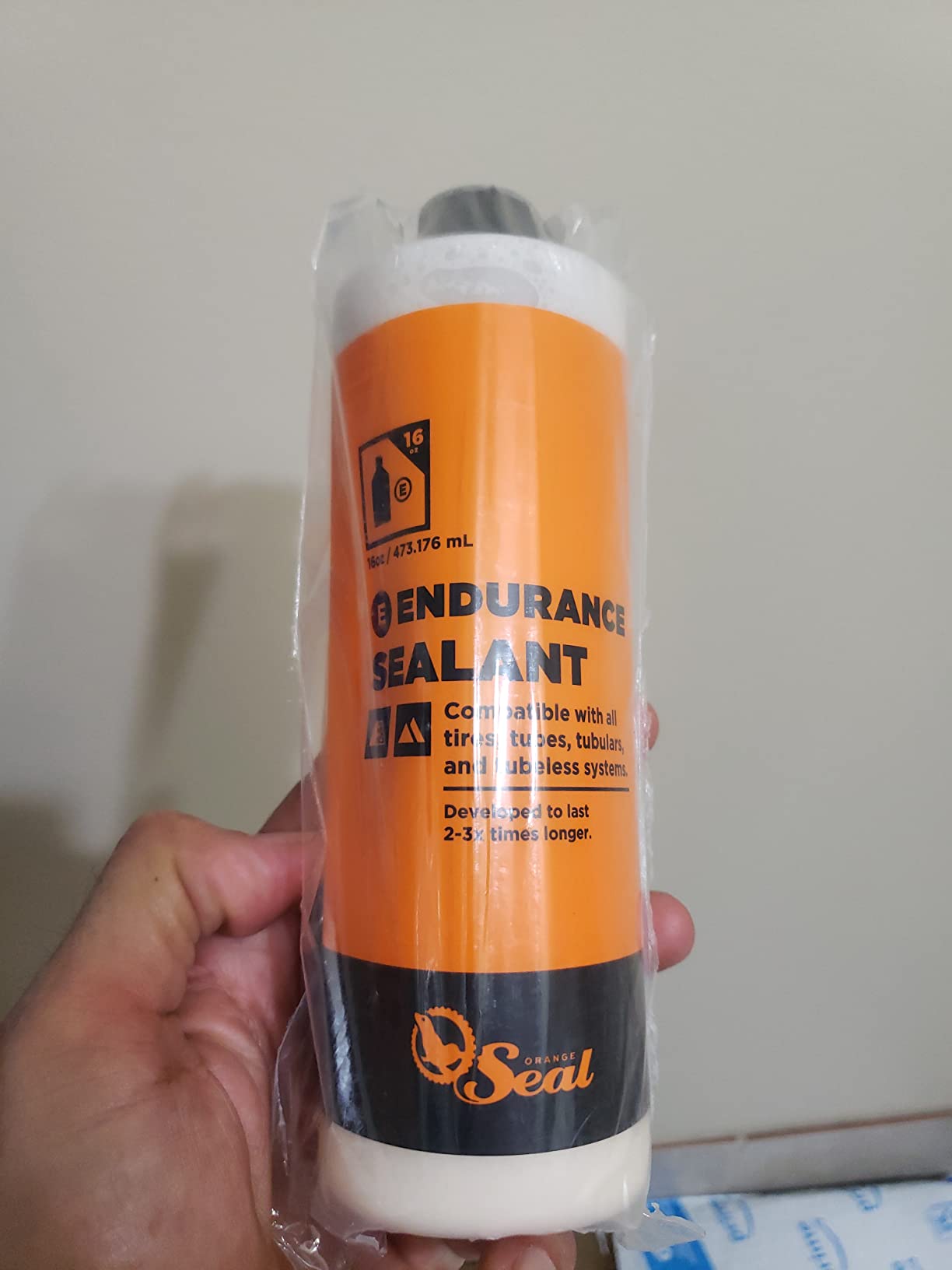 Orange Seal - Endurance Formula Tubeless Bike Tire Sealant | Long Lasting, Fast Sealing | for MTB, Road, CX and Gravel Bicycle Tires customer photo 2