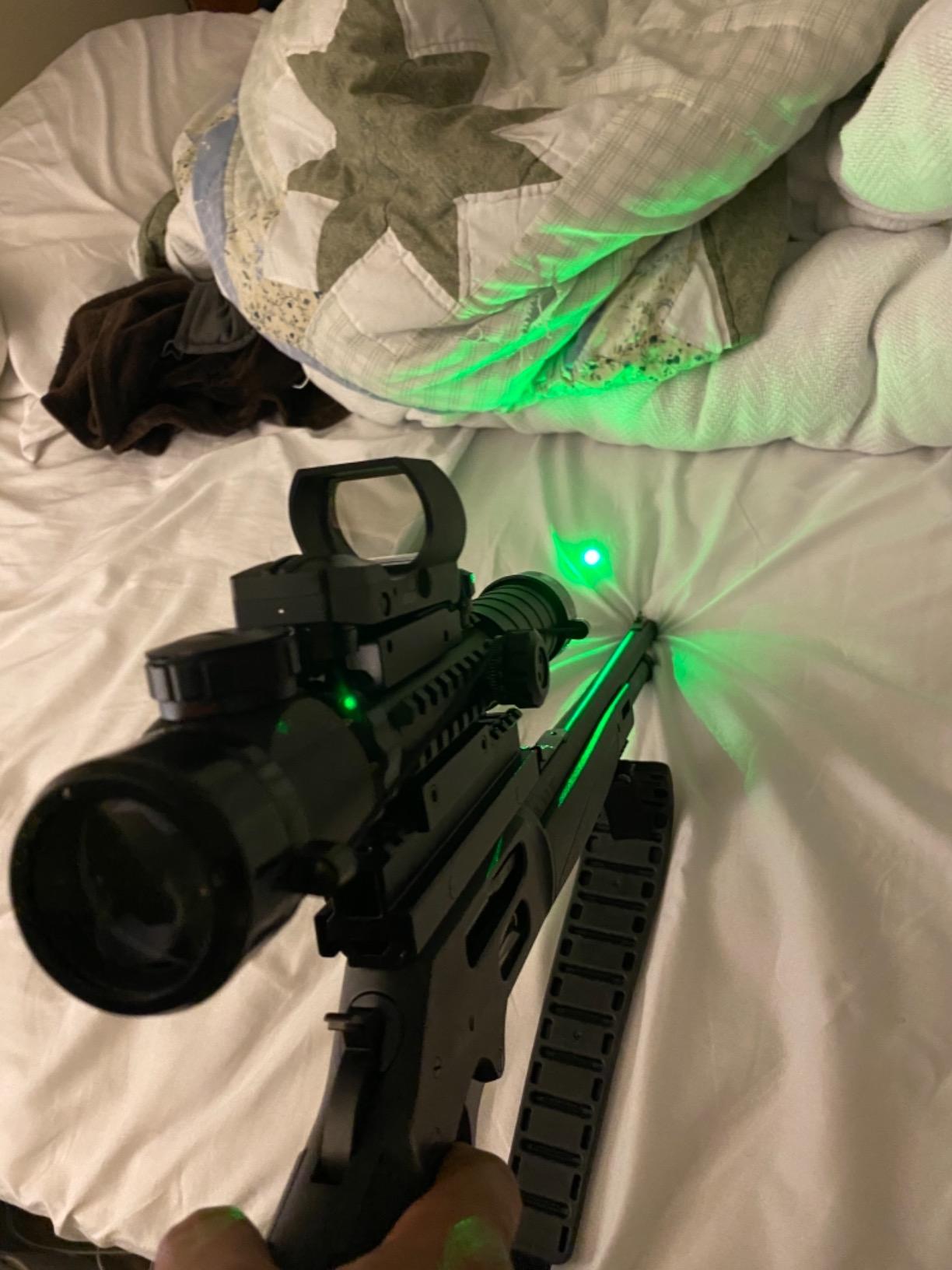 PINTY Rifle Scope Combo Set, Multi‑in‑1 Tactical Illuminated Hunting Scope with Red‑Green Dot & Laser Sight, Compatible with 20mm Picatinny Weaver Rails for Hunting Shooting Airsoft customer photo 2