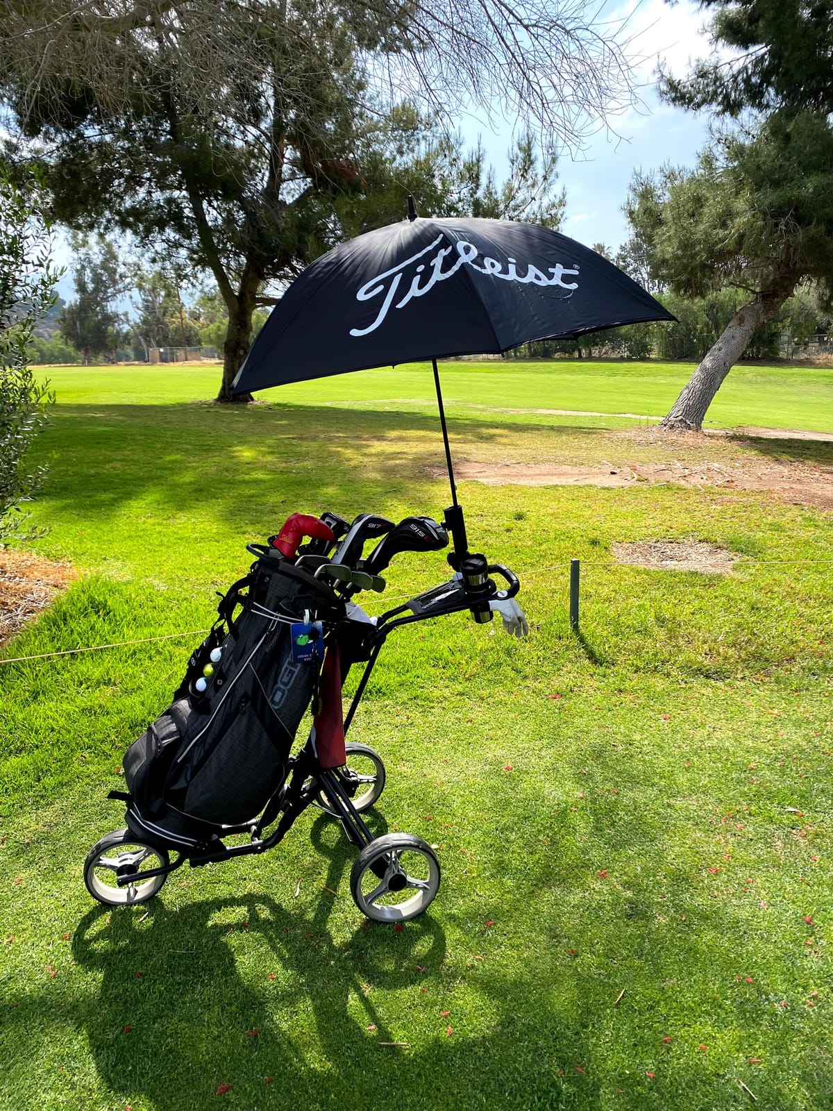 Qwik-Fold - 3-Wheel Golf Push Cart customer photo 2
