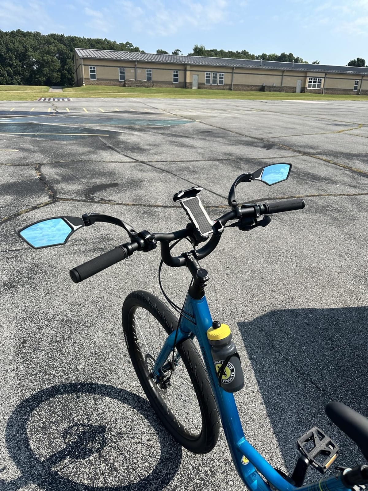 Hafny Handlebar Bike Mirror – HD Glass, Wide Angle, Adjustable 360° Rear View – Shatterproof, Anti-Glare, Premium, MTB, E-Bike, and Commuter Cycling Safety, HF-MR095 (Silver Left) customer photo 1