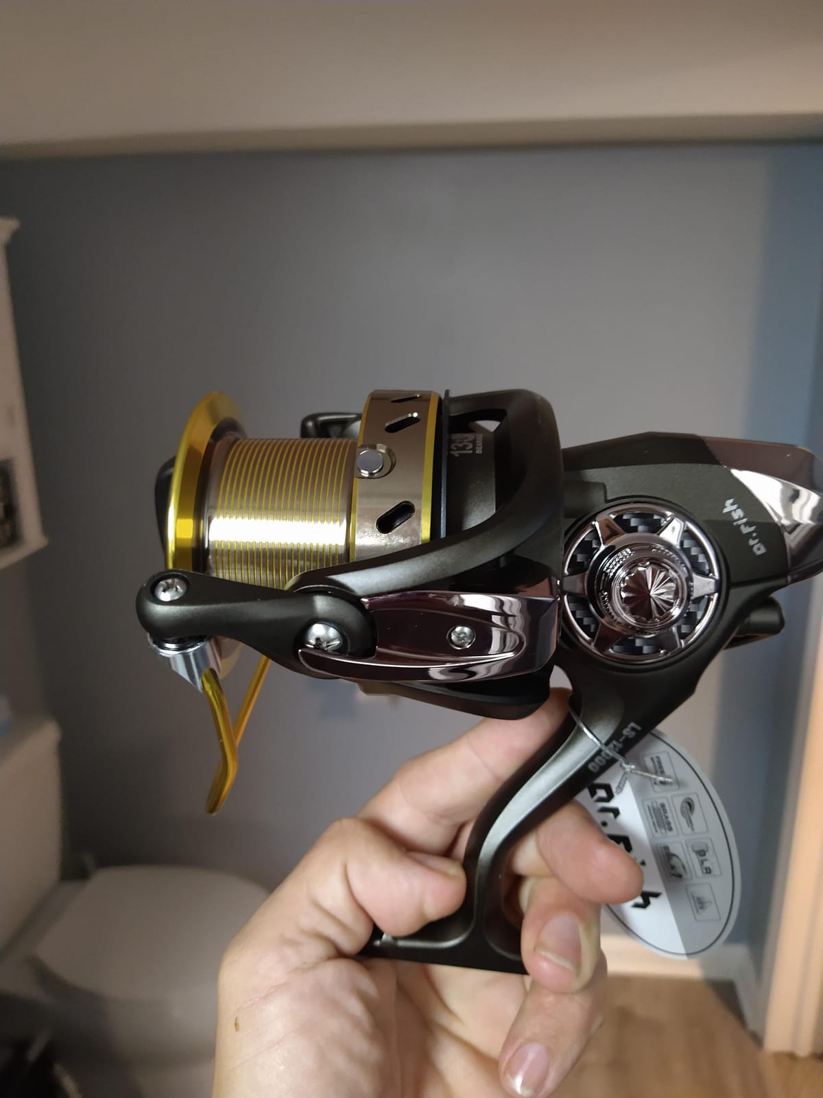 Dr.Fish Long Shot Spinning Reel, 10000/12000 Saltwater Surf Fishing Reel, 13+1 BBS, 48LB Max Drag, Ultra High Capacity, Heavy Duty Long Cast Offshore Trolling Surf Casting customer photo 1