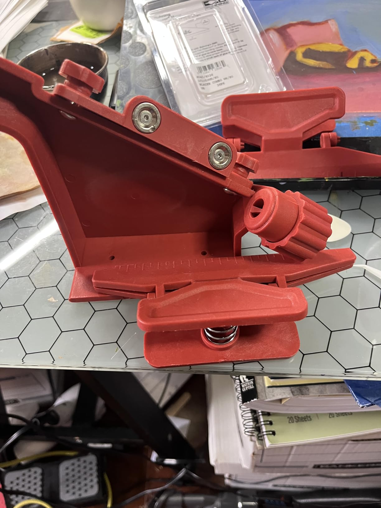 Adjustable Fletching Jig Straight and Helix Tool with Clamp for DIY Archery Arrows Shafts customer photo 2