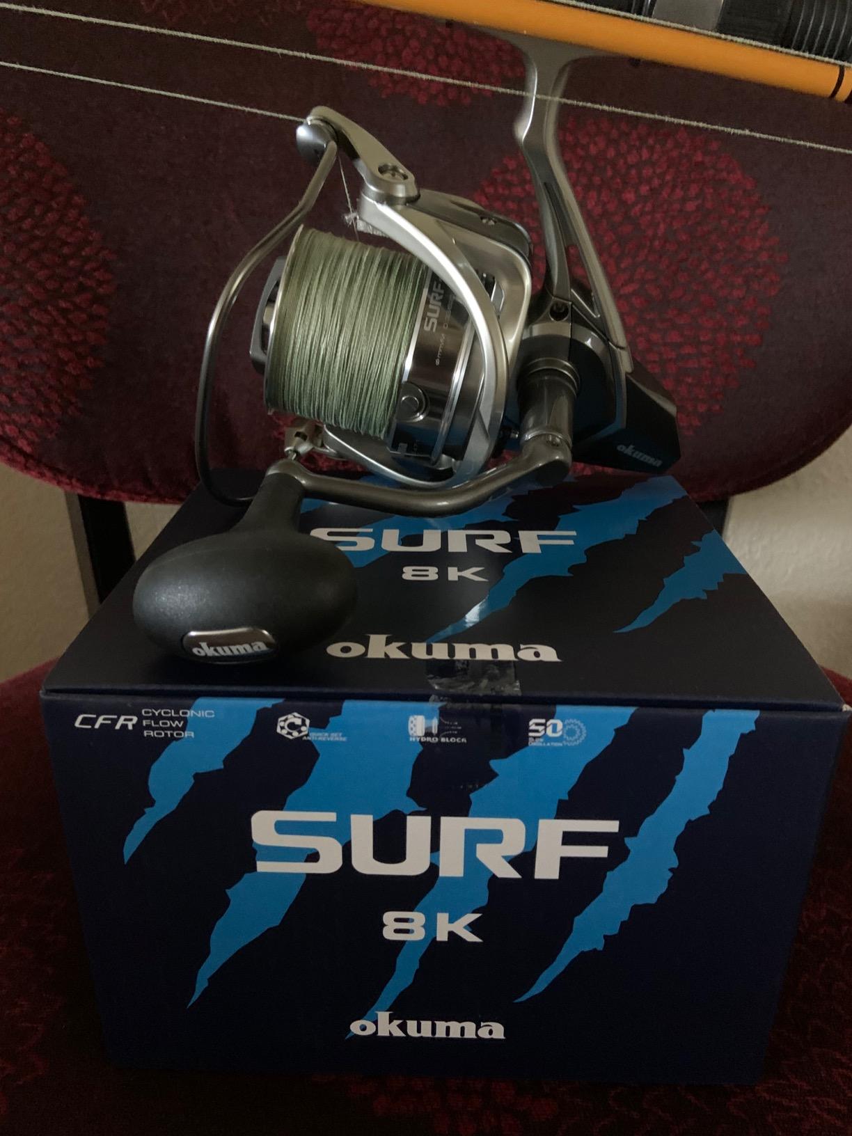 OKUMA Reels Surf 8K Spinning 5Bb+1Rb 4.7:1, Multicolor customer photo 1