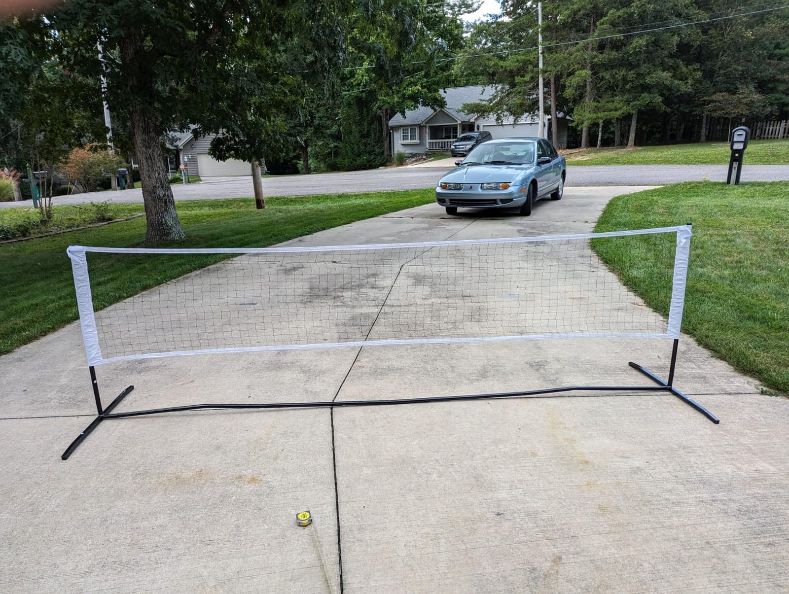 Franklin Sports Half Court Size Pickleball Net by Franklin Pickleball - Includes 10ft Net, (2) Paddles, and (2) X-40 USA Pickleball Approved Pickleballs customer photo 2