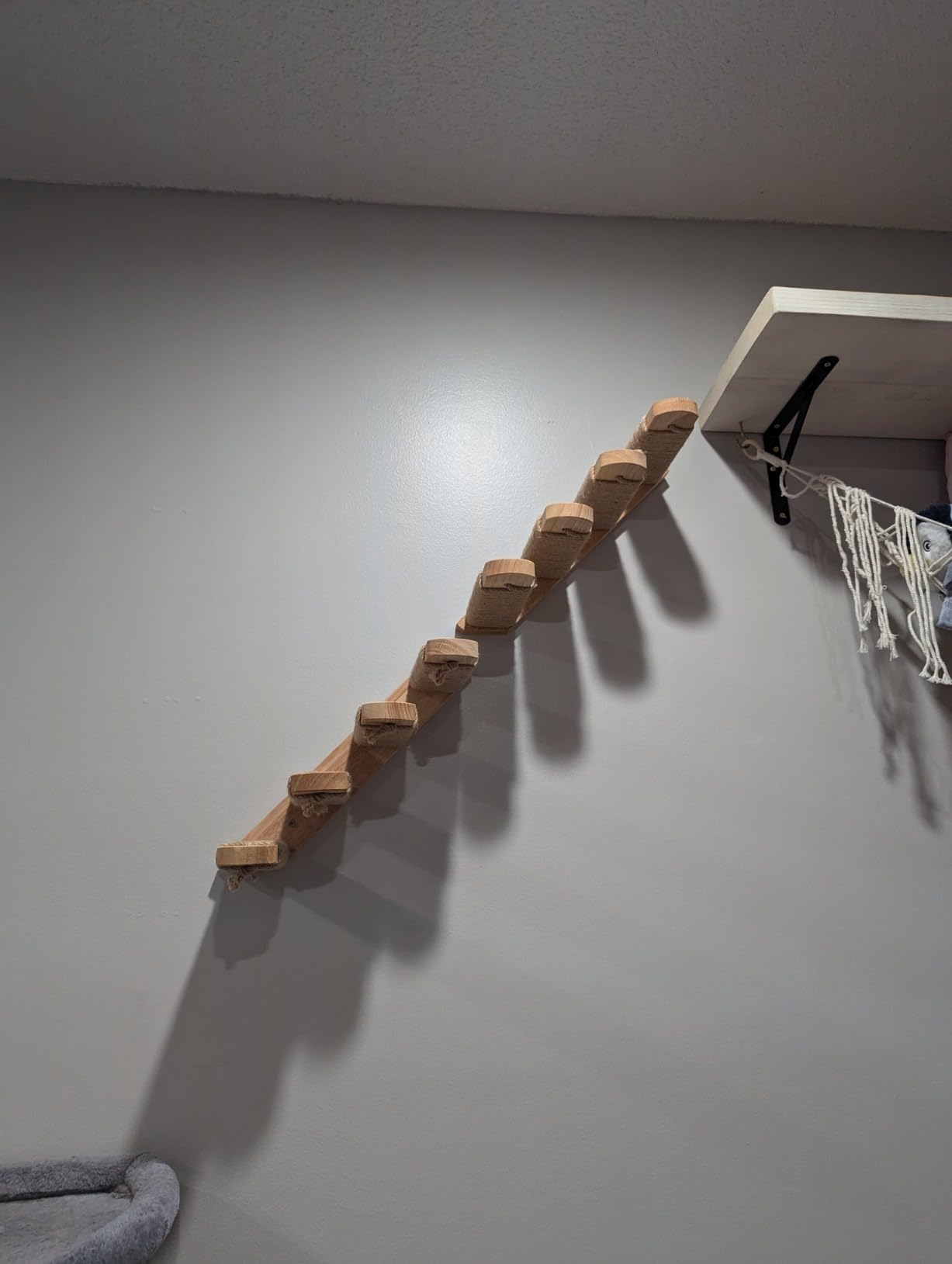 FUKUMARU Cat Climbing Shelf Wall Mounted, Small customer photo 2