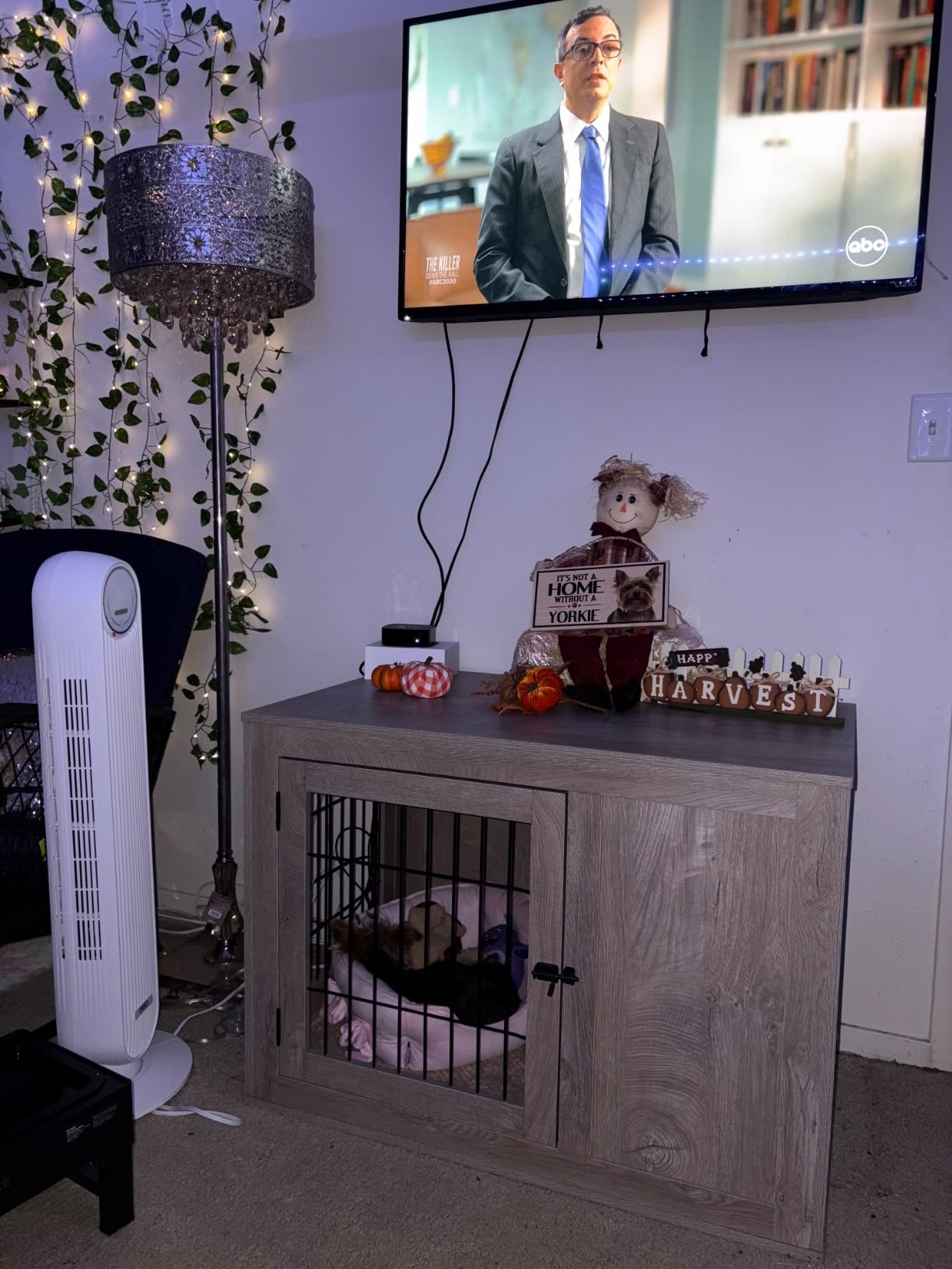 unipaws 36 Inch Furniture Style Dog Crate with Cushion for Medium Dogs customer photo 2