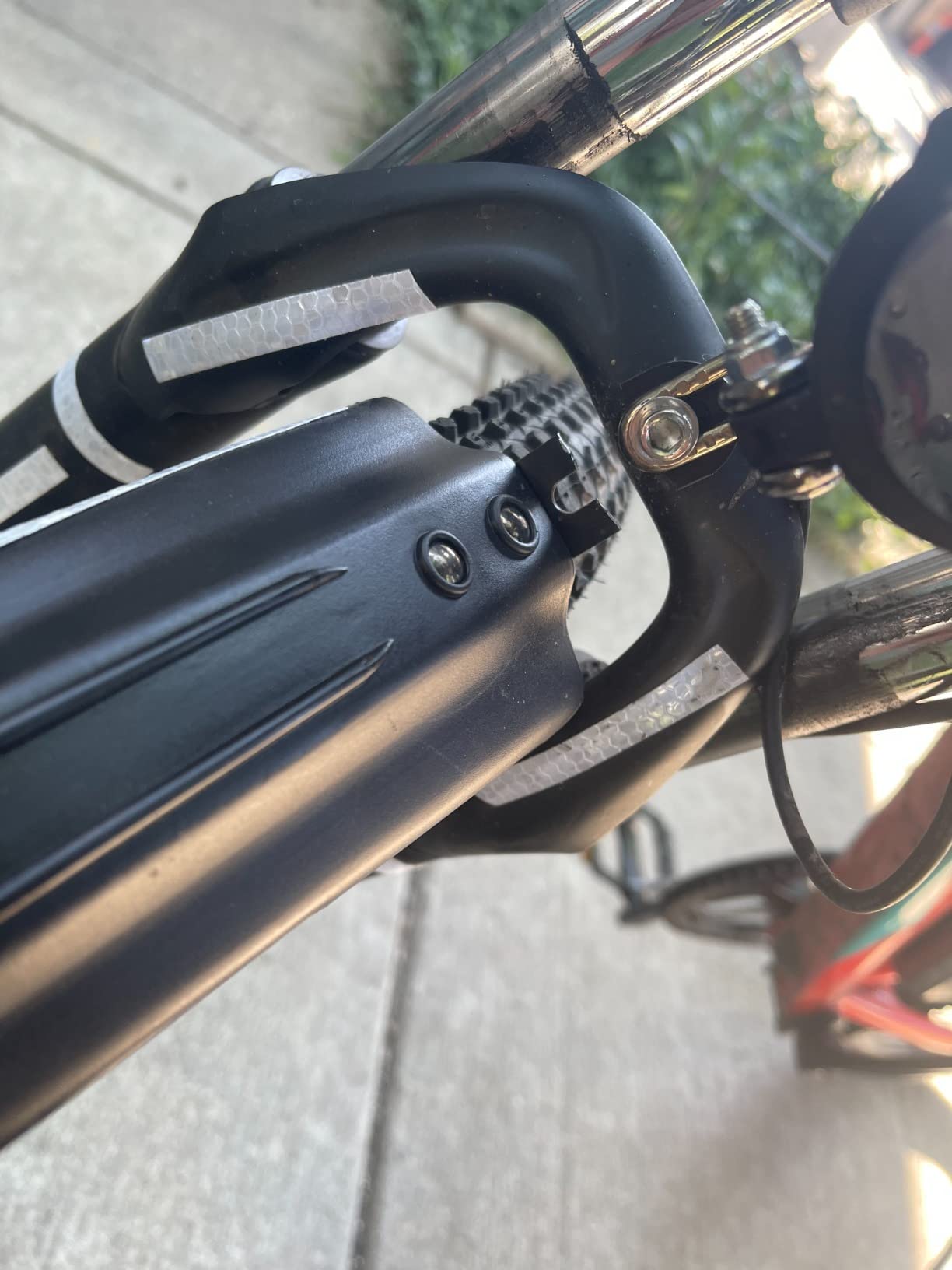 TAGVO Bicycle Mudguard Fit for 20/22/24/26 Inch, Universal Full Coverage Thicken Widen Front and Rear Adjustable Mudguard, Mountain Bike Mudguard Set, MTB Road Bike customer photo 2