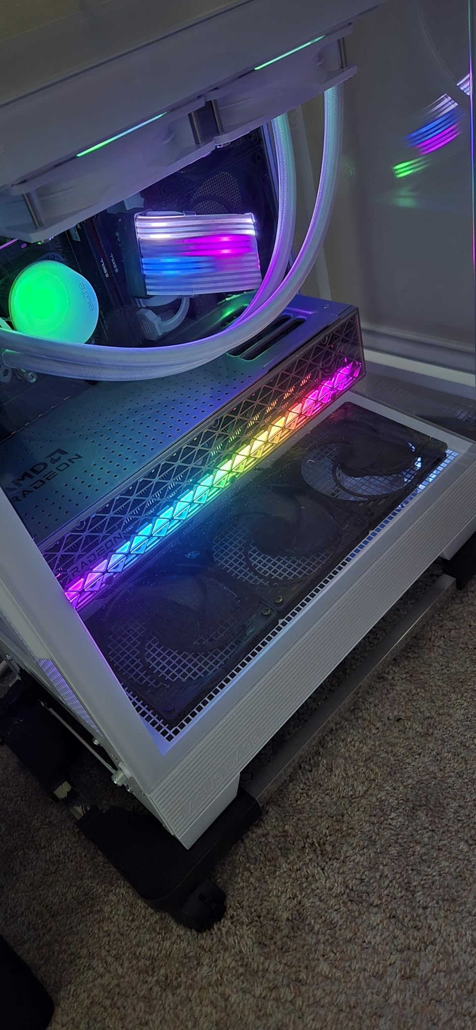 Cooler Master Elite Liquid 240 AIO Liquid CPU Cooler, ARGB White customer photo 2
