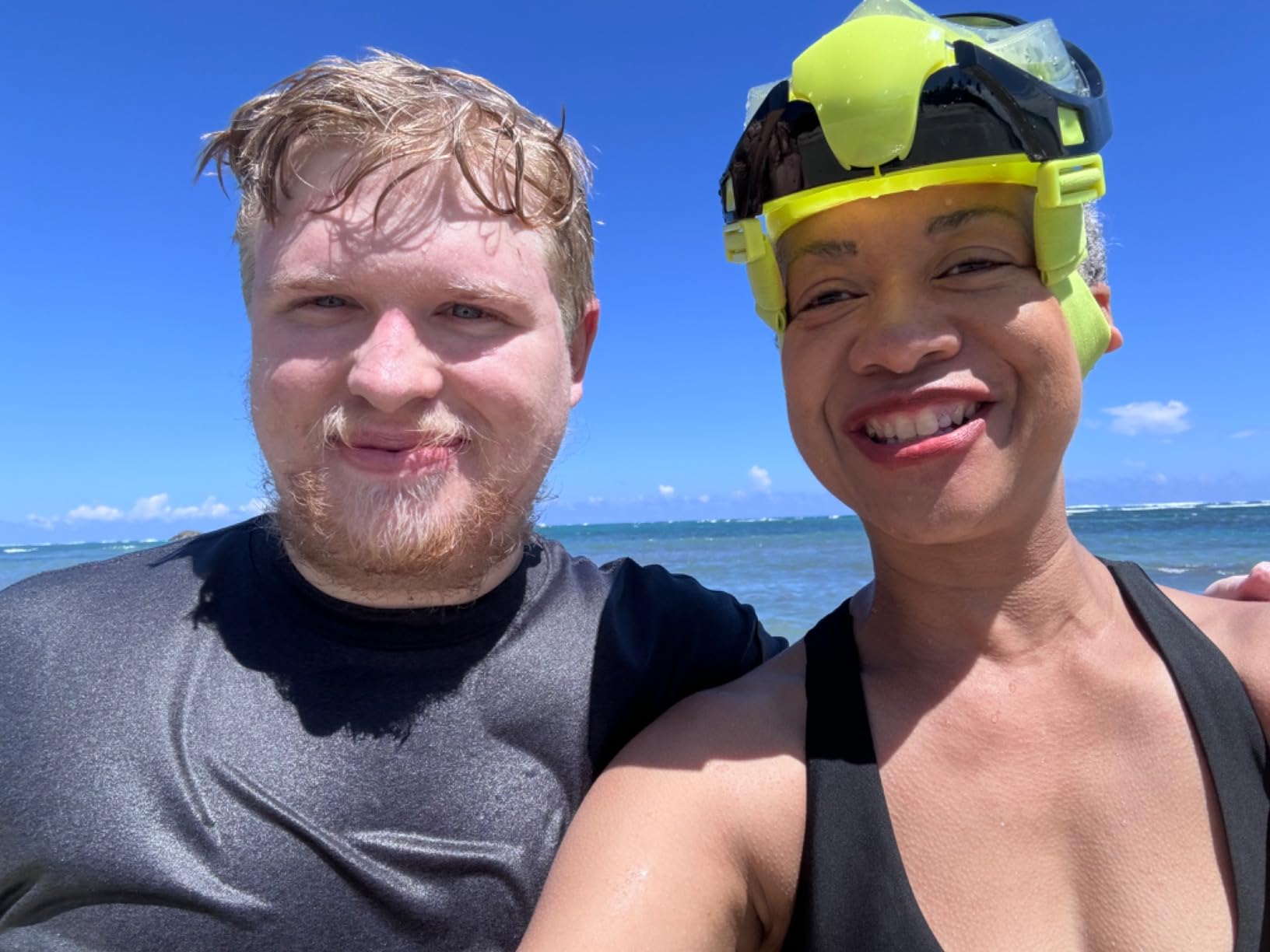 Greatever G2 Full Face Snorkel Mask with Latest Dry Top System,Foldable 180 Degree Panoramic View Snorkeling Mask with Camera Mount,Safe Breathing,Anti-Leak&Anti-Fog customer photo 2