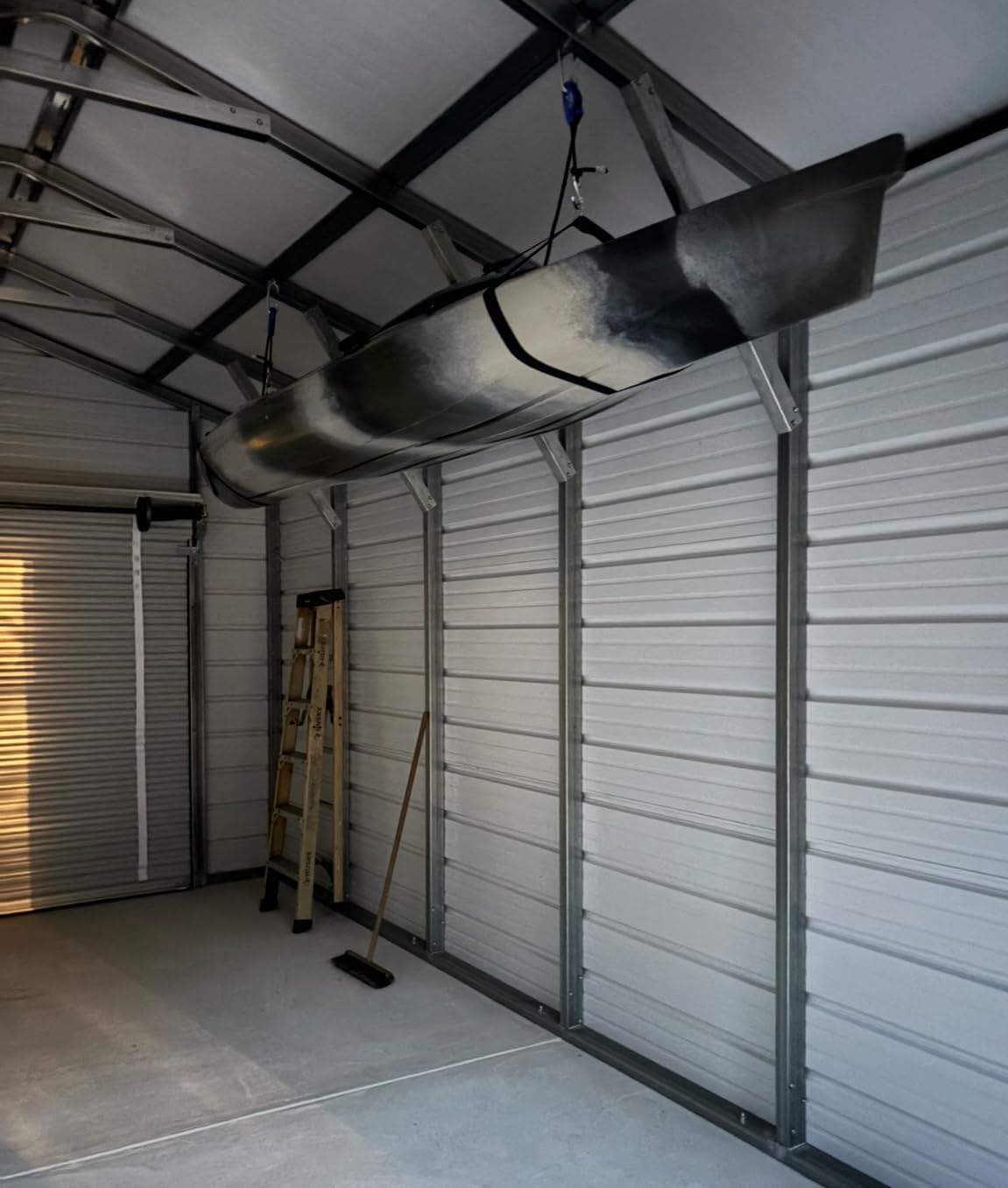 Tie Boss Kayak Hanger, Kayak Hoist & Overhead Garage Ceiling Storage System customer photo 2