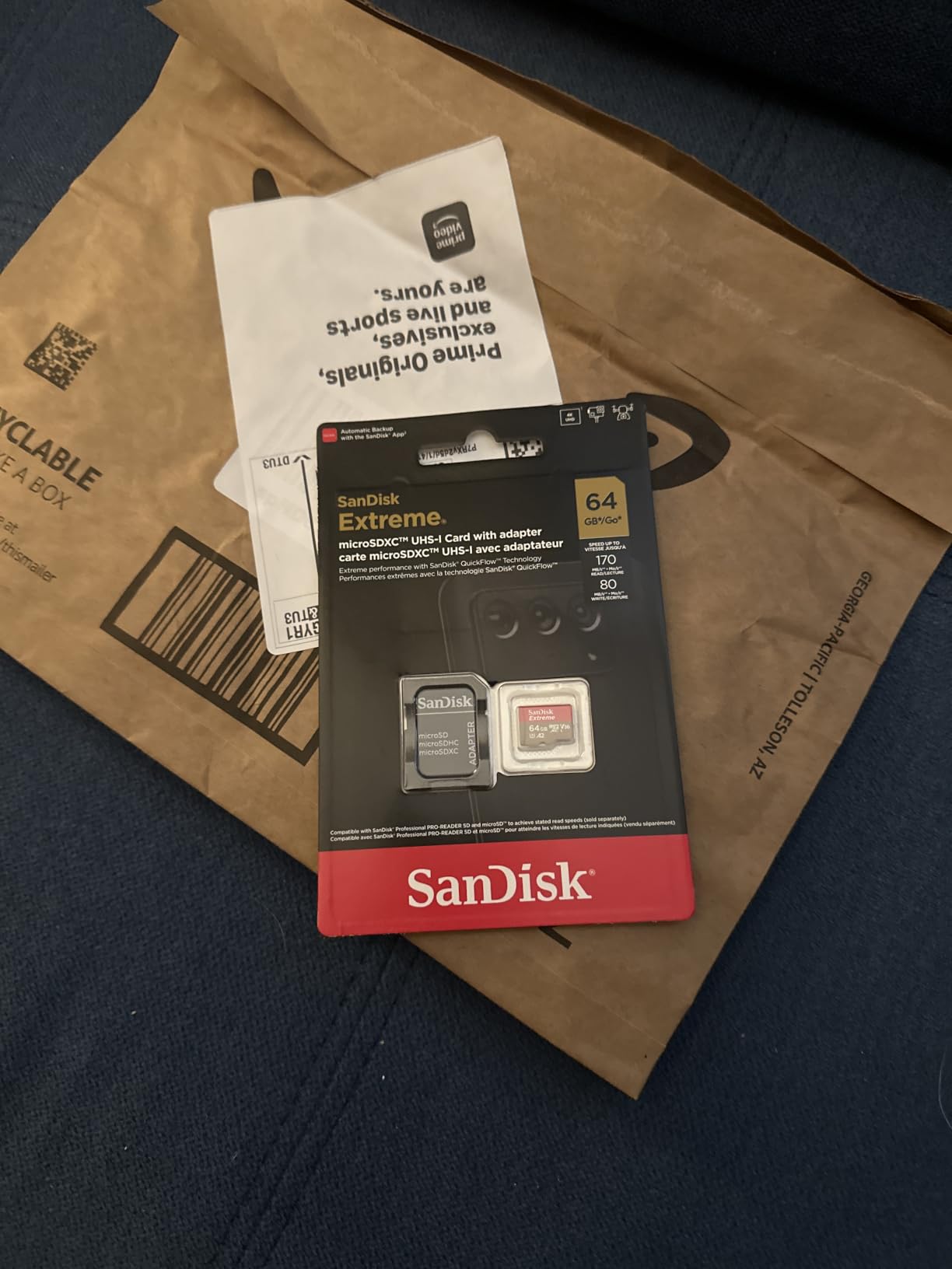 SANDISK 256GB Extreme microSD Card + Adapter, Up to 190MB/s Read Speeds customer photo 1
