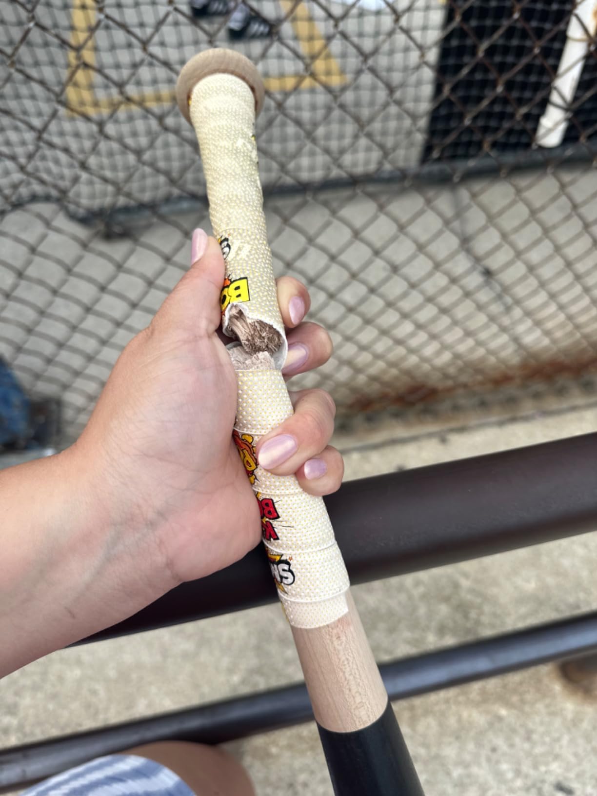 Louisville Slugger Youth Genuine Y125 Natural-Black Baseball Bat customer photo 2