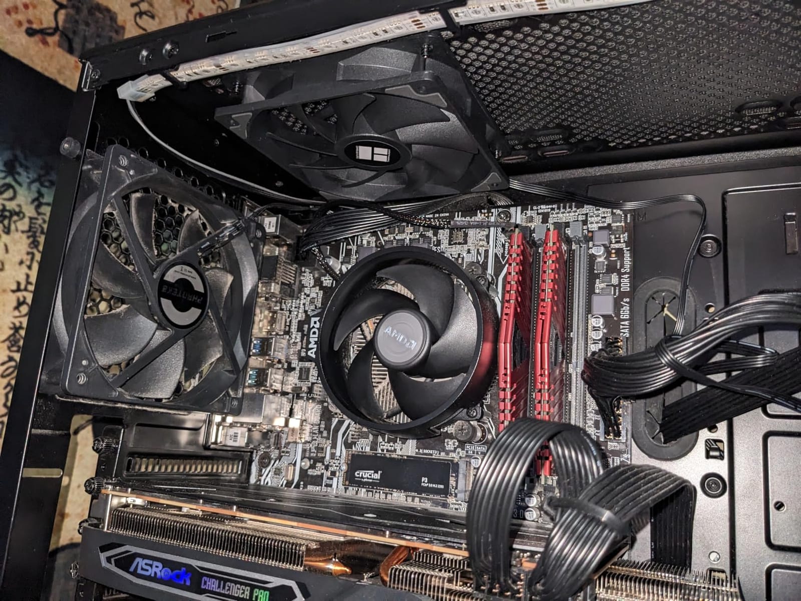 Thermalright TL-C12C-S X3 CPU Fan 120mm ARGB Case Cooler Fan, 4pin PWM Silent Computer with S-FDB Bearing Included, up to 1550RPM Cooling Fan(3 Quantities) (TL-C12C X3) customer photo 1