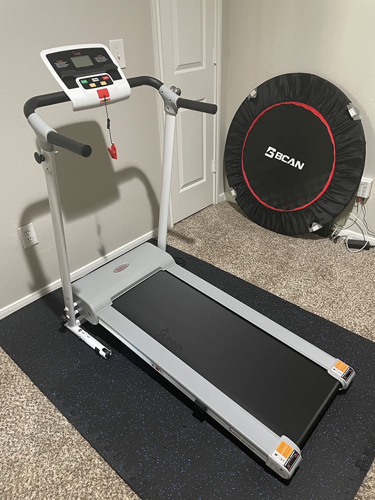 Sunny Health & Fitness Treadpad Slim Walking Pad Treadmill with Handlebars customer photo 2