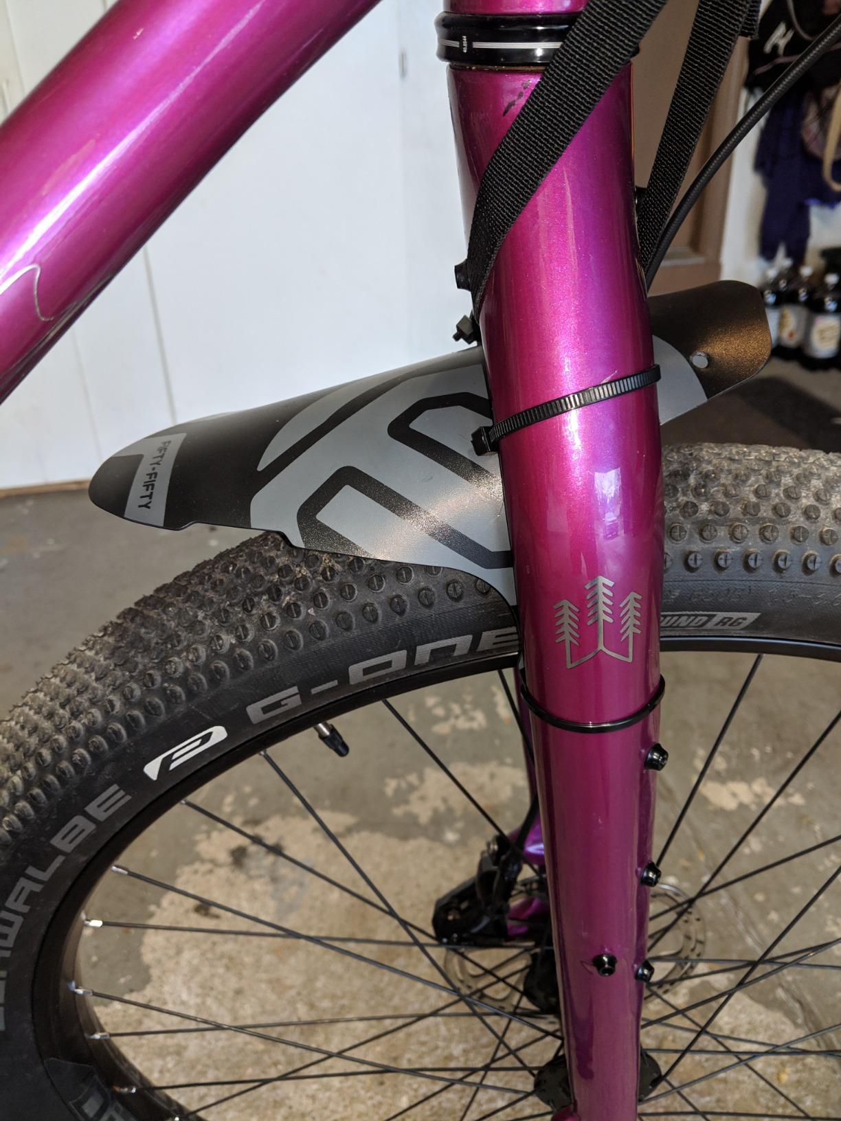 FIFTY-FIFTY Mountain Bike Fender, MTB Mudguard, Front and Rear Compatible customer photo 1