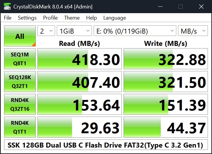 SSK 512GB USB C Flash Thumb Drive up to 550MB/s Dual USB C+A Memory Stick customer photo 2