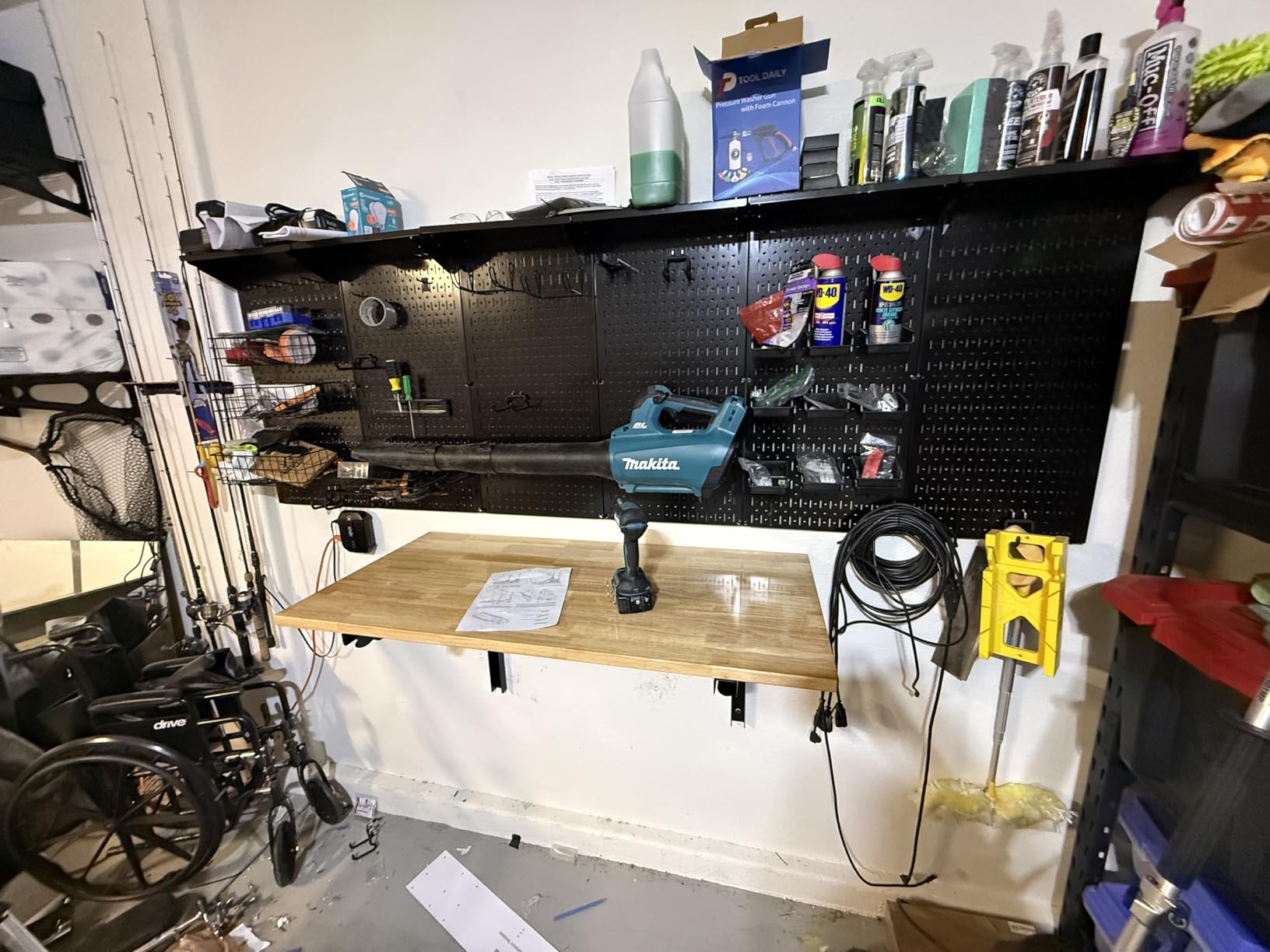 Ultrawall Wall Mounted Folding Workbench, Heavy Duty Foldable Work Table customer photo 1