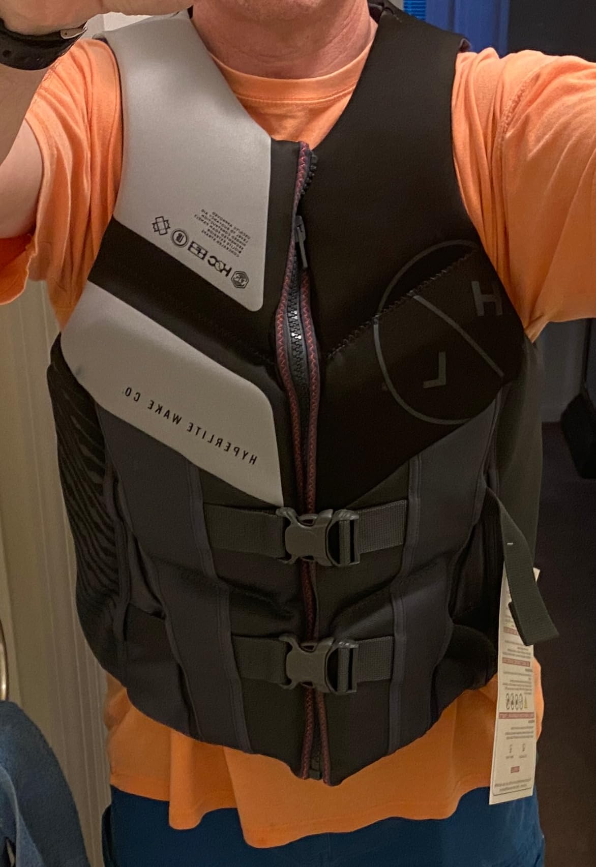 HyperLite Men's Elite Life Jacket - US Coast Guard Approved Level 70 Buoyancy Aid, Great for Any Water Sports Activity Including Boating, Paddle & Swimming customer photo 2
