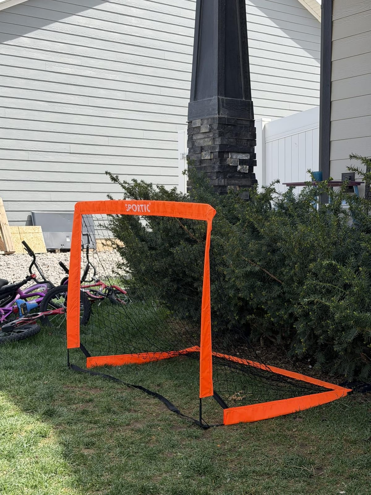 2 Pack 4' x 3' Soccer Goal Net Set, Pop Up Kids Practice Soccer Goals for Indoor and Outdoor.Portable Soccer Net with Carrying Bag & Ground Pegs, Perfect for Backyard, Field, Court customer photo 1
