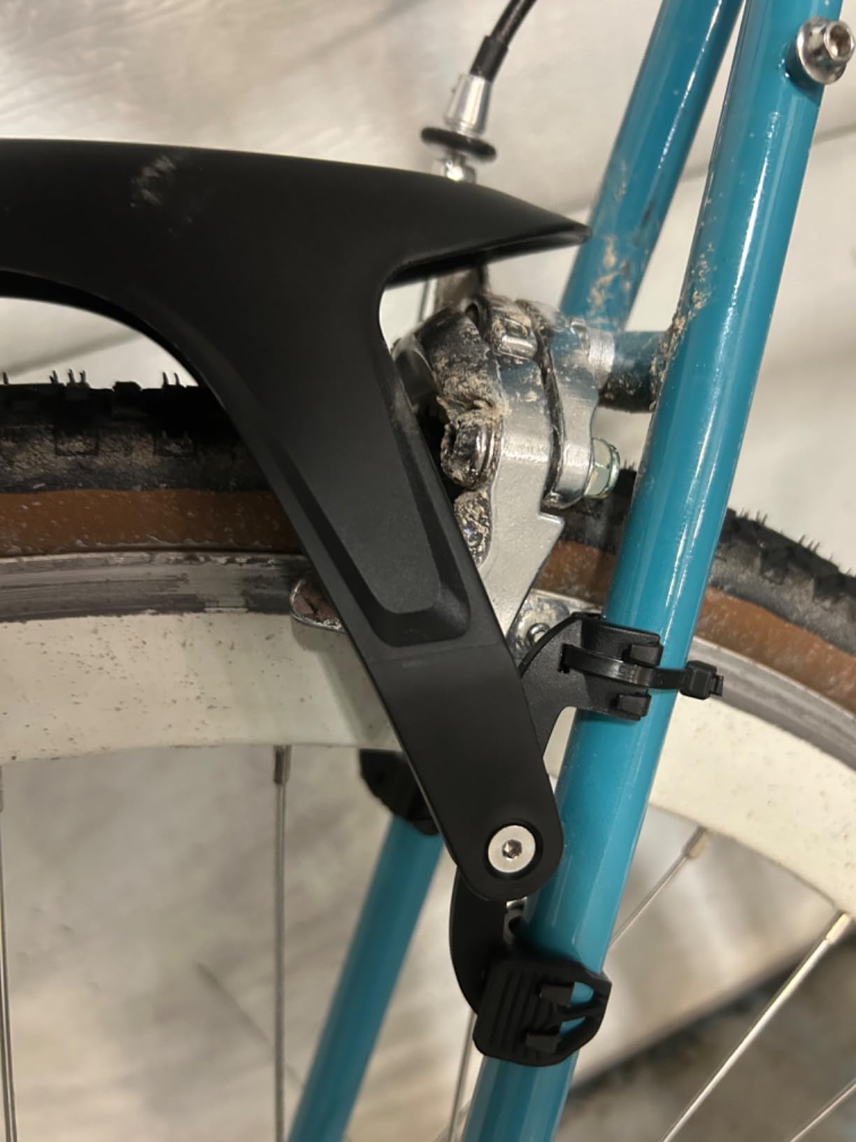 RBRL Bike Fender Set, Quick Release Bike fenders for Gravel and Road Bike, Adjustable Bicycle Fenders 28'', Full Cover Thicken & Widen, Front and Rear Mud Guard for Tire Width: 28-45mm customer photo 1