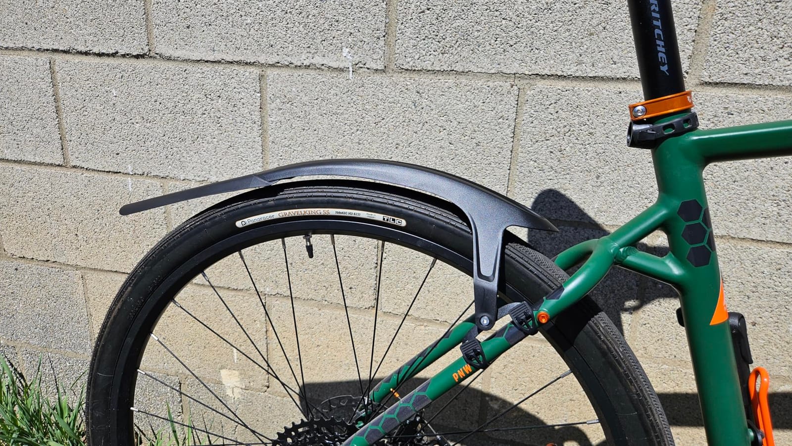 RBRL Bike Fender Set, Quick Release Bike fenders for Gravel and Road Bike, Adjustable Bicycle Fenders 28'', Full Cover Thicken & Widen, Front and Rear Mud Guard for Tire Width: 28-45mm customer photo 2